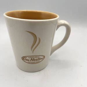 2006 Tim Hortons #006 Limited Edition Ceramic Coffee Mug Gold Interior - EUC